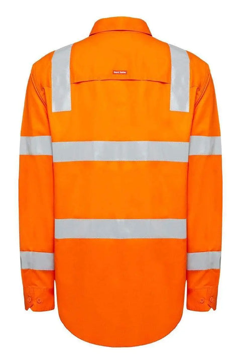Hard Yakka Biomotion Taped Hi Vis Vic Rail Shirt Y04265 Work Wear Hard Yakka