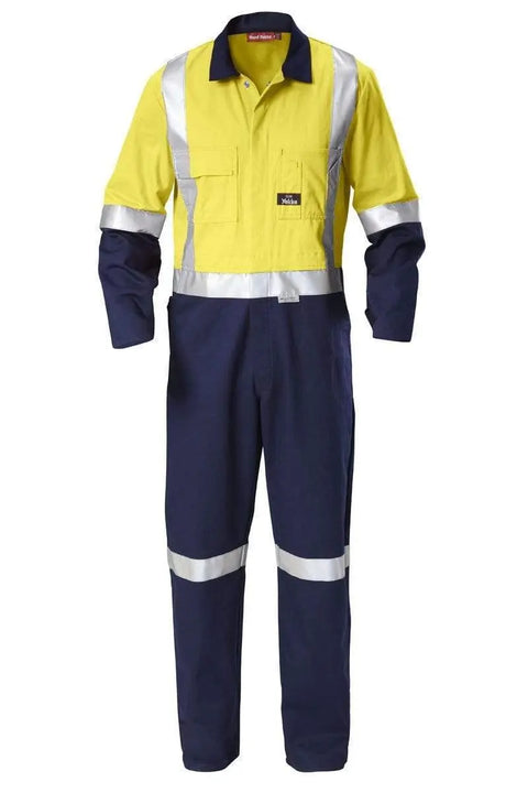 Hard Yakka 2 Tone Reflective Taped Coverall Y00262 Work Wear Hard Yakka