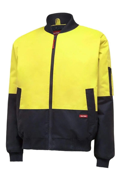 Hard Yakka Hi Vis Two Tone Jacket Y06670 Work Wear Hard Yakka Yellow/Navy (YNA) S