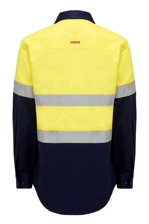 Hard Yakka Long Sleeve Hi Vis Taped Shirt Y04610 Work Wear Hard Yakka