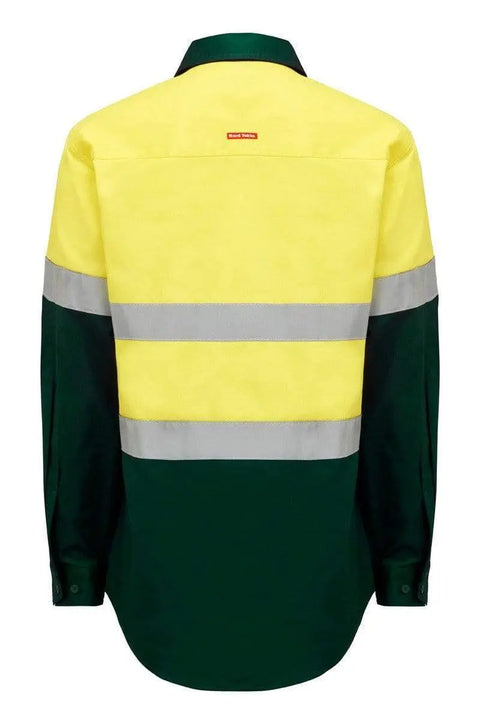 Hard Yakka Long Sleeve Hi Vis Taped Shirt Y04610 Work Wear Hard Yakka