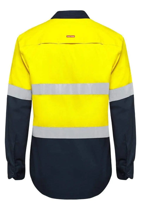 Hard Yakka Two Toned Taped Vented Reflective Work Shirt Y07940 Work Wear Hard Yakka