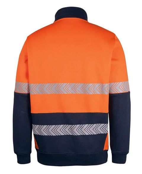 JB'S Wear Work Wear Jb's Hv 330g 1/2 Zip Segmented Tape Fleece 6DPS