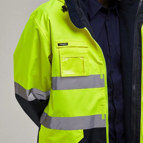 KingGee 4 In 1 Waterproof Wet Weather Jacket K55300 - Allsorts Workwear