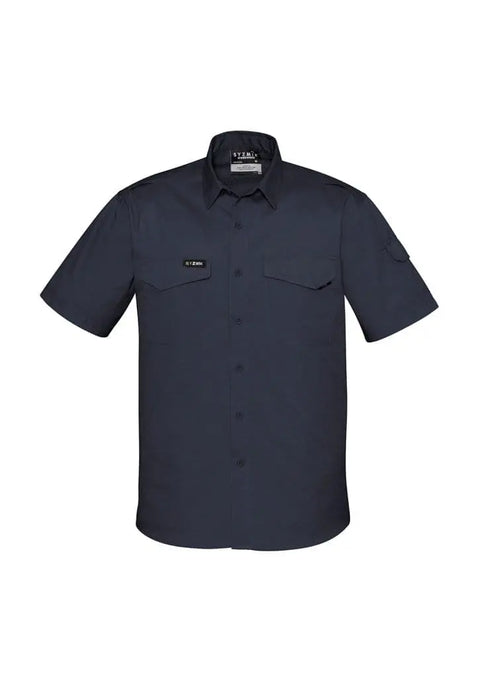 SYZMIK Men’s Rugged Cooling Men’s S/S Shirt ZW405 Work Wear Syzmik Charcoal S