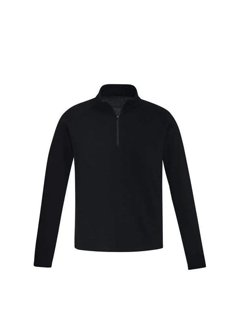 SYZMIK mens merino wool mid-layer pullover zt766 Work Wear Syzmik Black 7XL