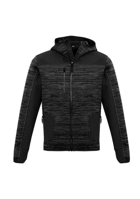 SYZMIK Unisex Streetworx Reinforced Knit Hoodie ZT360 Work Wear Syzmik Gunmetal/Black XXS
