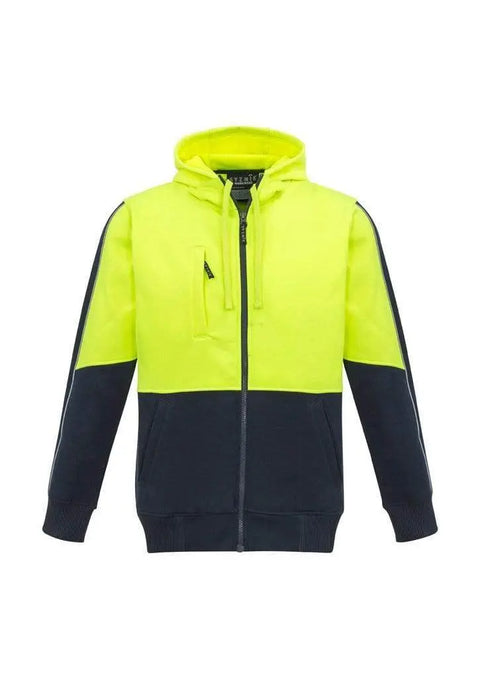 Syzmik Workwear Unisex Hi Vis Full Zip Hoodie ZT485 Work Wear Syzmik