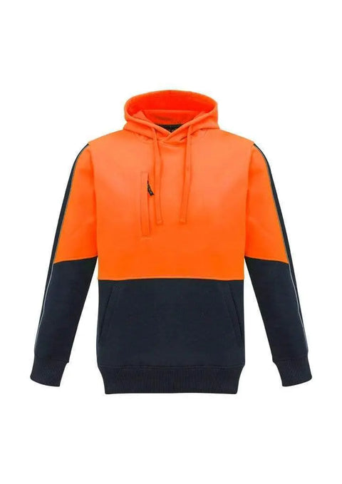 Syzmik Workwear Unisex Hi Vis Pullover Hoodie ZT484 Work Wear Syzmik XXS Orange/Navy