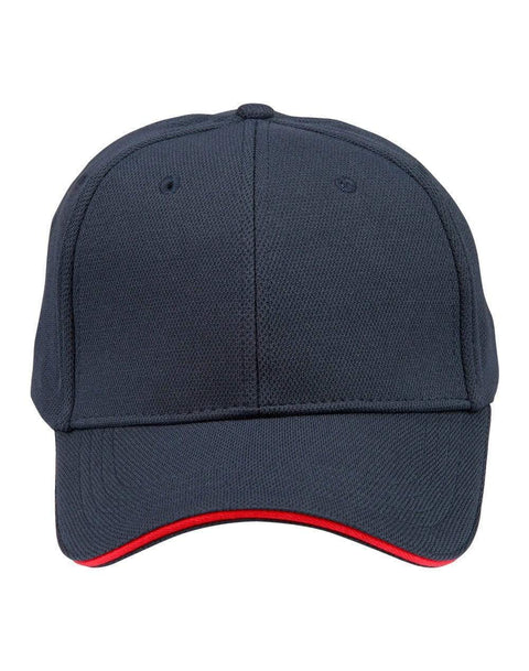 Pique Mesh With Contrast Sandwich Ch72 Active Wear Winning Spirit Navy/Red One size