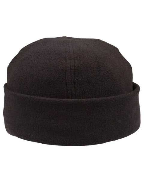Polar Fleece Beanie Ch27 Active Wear Winning Spirit Black One size fits most