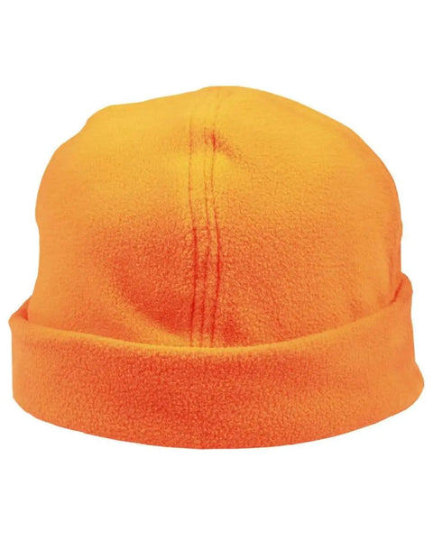 Polar Fleece Beanie Ch27 Active Wear Winning Spirit Fluoro Orange One size fits most