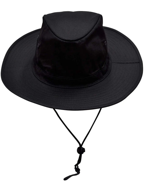 Slouch Hat With Break-away Clip Strap H1026 Active Wear Winning Spirit Black S
