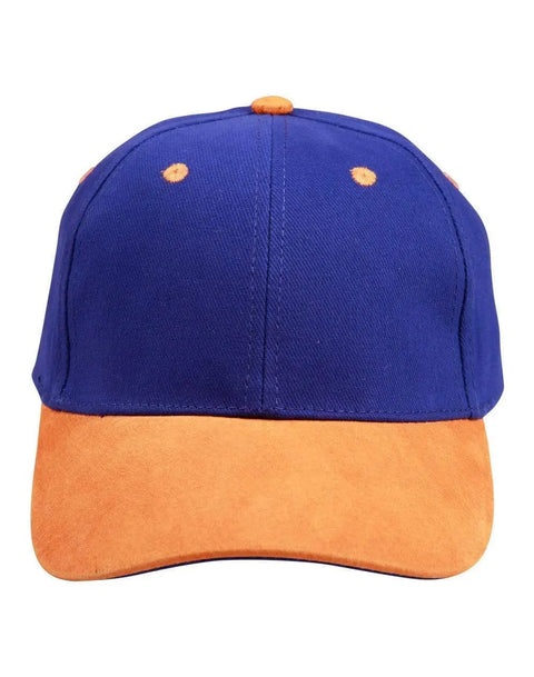 Suede Peak Cap Ch05 Active Wear Winning Spirit Royal/Tan One size