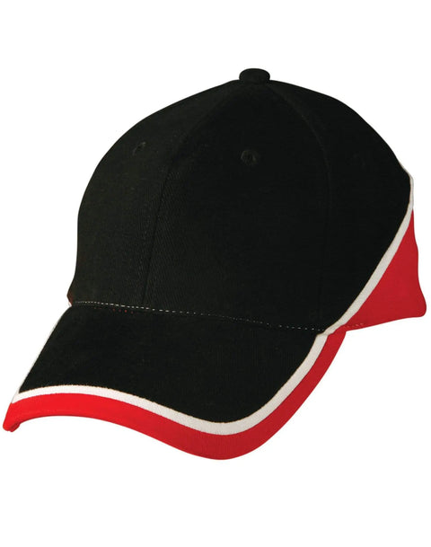 Tri Contrast Colours Cap Ch38 Active Wear Winning Spirit Navy/White/Red One size