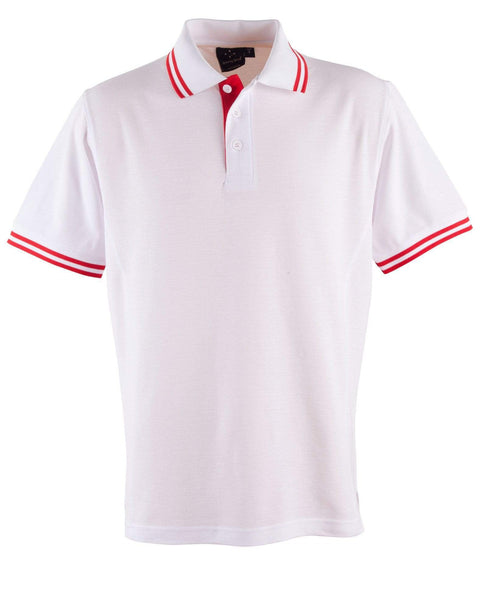 Winning Spirit Grace Polo Shirt Kids PS65K Casual Wear Winning Spirit White/Red 6K