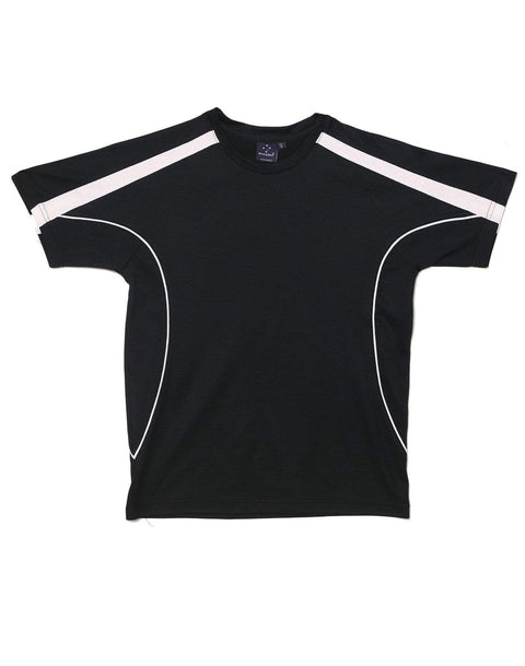 Legend Tee Shirt Men's Ts53 Casual Wear Winning Spirit Black/White XS