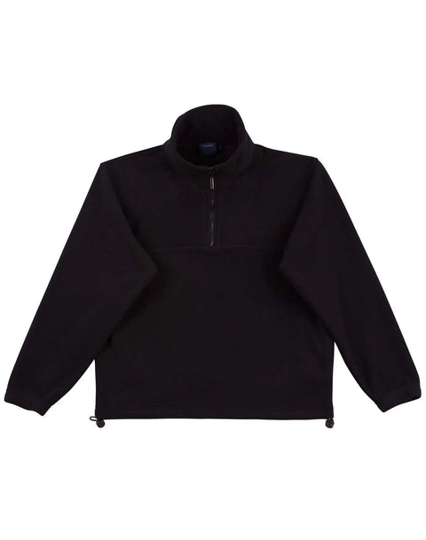 Mt Buller Pullover Kids' Pf11 Casual Wear Winning Spirit Black 4K