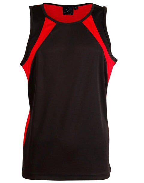 Sprint Singlet Men's Ts73 Casual Wear Winning Spirit Black/Red S