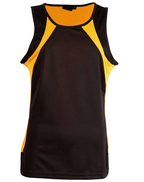Sprint Singlet Men's Ts73 Casual Wear Winning Spirit Black/Gold S