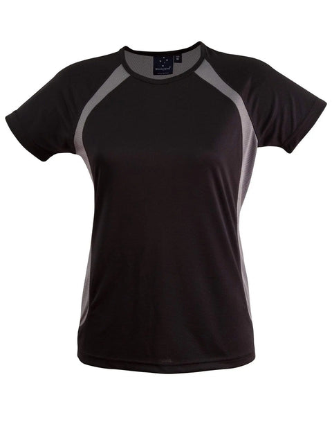 Sprint Tee Shirt Ladies Ts72 Casual Wear Winning Spirit Black/Ash 6