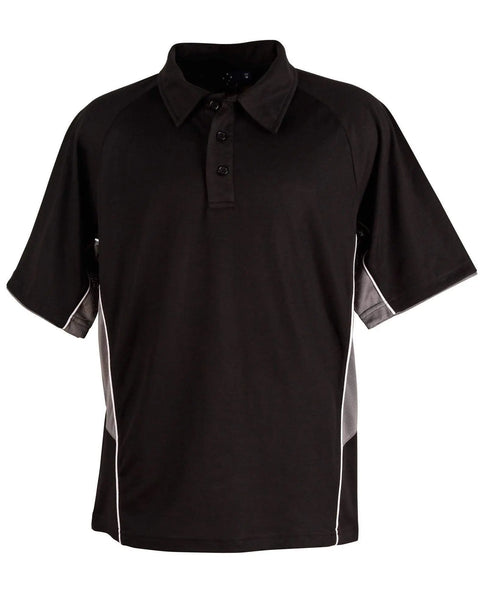 STATESMAN POLO Men's PS68 Casual Wear Winning Spirit Black/White/Grey S