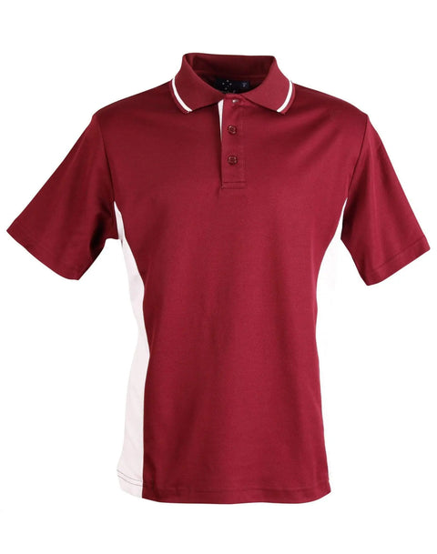 Teammate Polo Kids Ps73k Casual Wear Winning Spirit Maroon/White 4K
