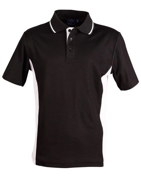 Teammate Polo Kids Ps73k Casual Wear Winning Spirit Black/White 4K