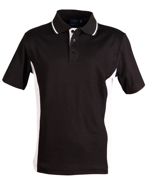 Teammate Polo Men's Ps73 Casual Wear Winning Spirit Black/White S