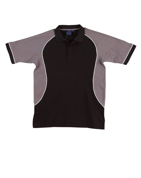 Winning Spirit Arena Polo Kids Ps77k Casual Wear Winning Spirit Black/White/Grey 4K