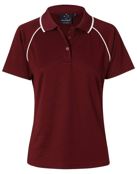 WINNING SPIRIT CHAMPION POLO Ladies' PS19 Casual Wear Winning Spirit Maroon/White 8