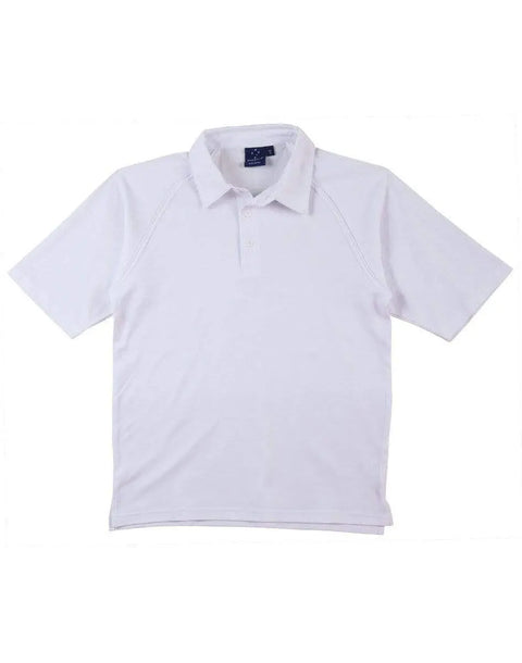 Winning Spirit Cricket Polo Short Sleeve Kids' Ps29k Casual Wear Winning Spirit White 6K