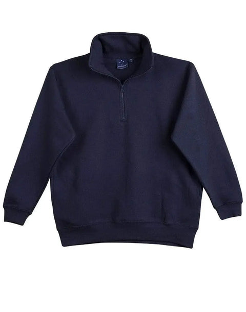 Winning Spirit Falcon Fleece Sweat Top Men's Fl02 Casual Wear Winning Spirit Navy S