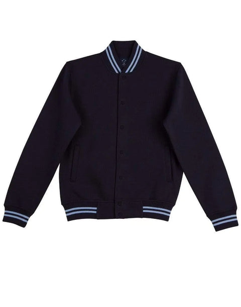 Winning Spirit Fleece Letterman - Unisex Fl11 Casual Wear Winning Spirit Navy/Skyblue XXXS