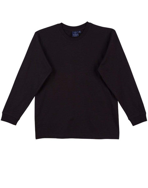 WINNING SPIRIT LONDON LONG SLEEVE TEE Mens TS02 Casual Wear Winning Spirit Black S