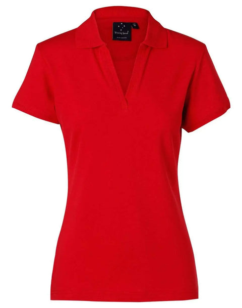 Winning Spirit Longbeach Polo Ladies Ps40 Casual Wear Winning Spirit Red 8