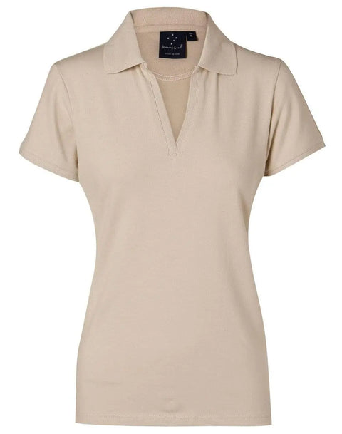 Winning Spirit Longbeach Polo Ladies Ps40 Casual Wear Winning Spirit Sand 8