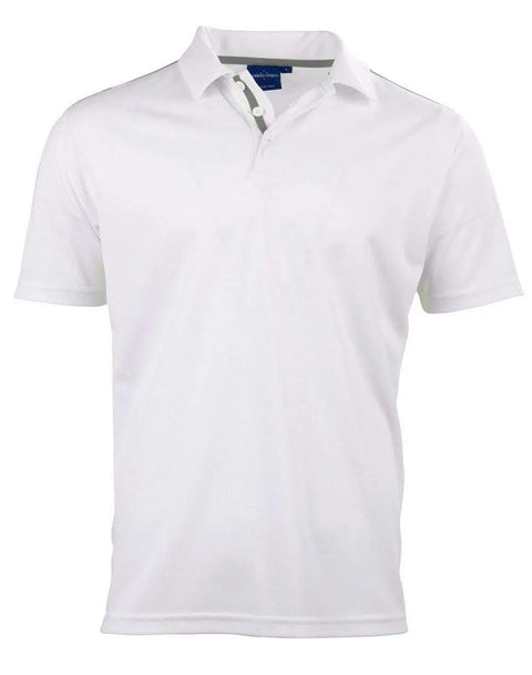 Winning Spirit PS83 STATEN POLO SHIRT Men's Casual Wear Winning Spirit White/Ash XS