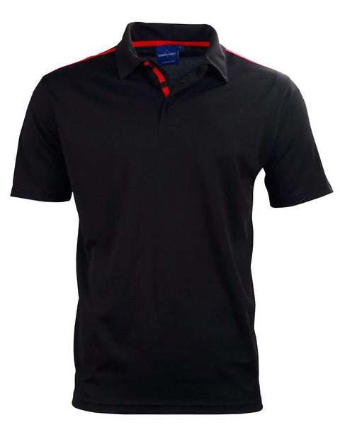 Winning Spirit PS83K Staten polo shirt Kid's Casual Wear Winning Spirit BLACK/RED 4K
