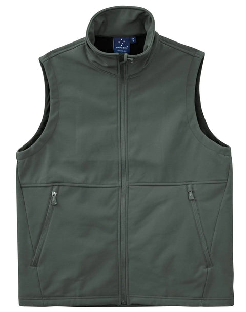 WINNING SPIRIT Softshell Vest Men's JK25 Casual Wear Winning Spirit Charcoal S