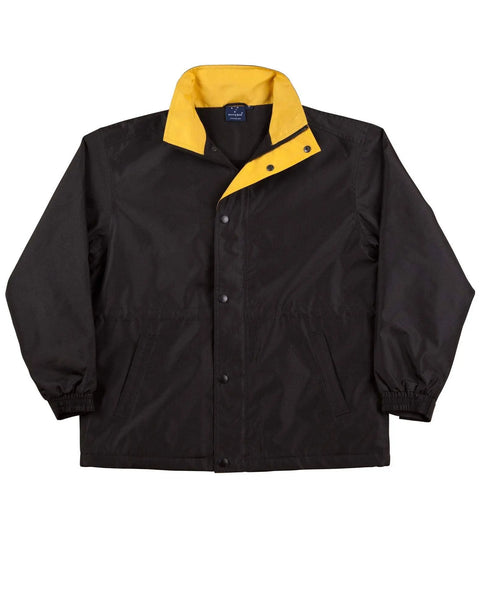 WINNING SPIRIT STADIUM JACKET Unisex JK01 Casual Wear Winning Spirit Black/Gold XS