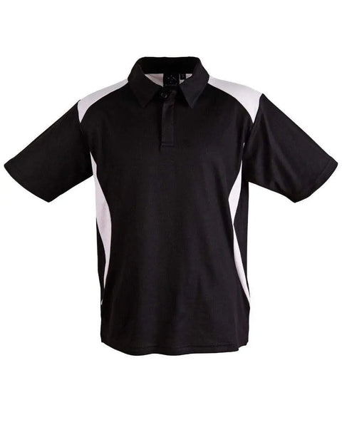 WINNING SPIRIT Winner Men's polo shirt PS31 Casual Wear Winning Spirit Black/White XS