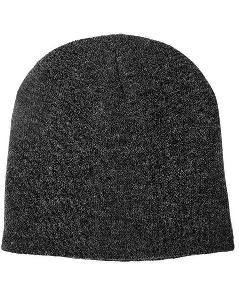 Winning Spirit Marle Slouch Beanie Ch22 PPE Winning Spirit Marl Black