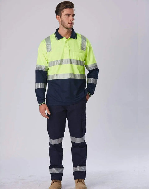 Winning Spirit unisex TRUEDRY® biomotion segmented safety polo SW74 Work Wear Winning Spirit