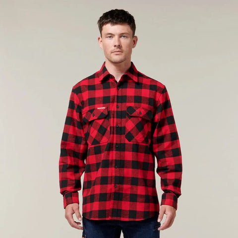 Hard Yakka Long Sleeve Check Flannel Shirt Y07295 - Allsorts Workwear