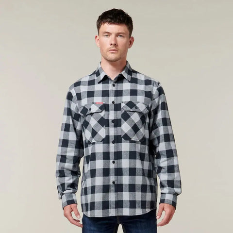Hard Yakka Long Sleeve Check Flannel Shirt Y07295 - Allsorts Workwear