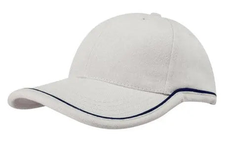 Headwear Bhc W/piping Crown & Peak Cap X12 - 4047 - Allsorts Workwear