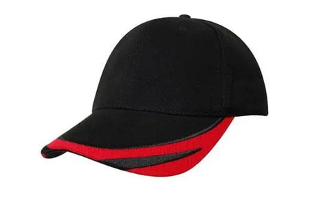 Headwear Bhc W/peak Trim & Fmbroidery Cap X12 - 4072 - Allsorts Workwear