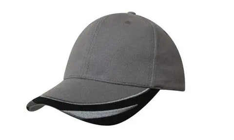 Headwear Bhc W/peak Trim & Fmbroidery Cap X12 - 4072 - Allsorts Workwear