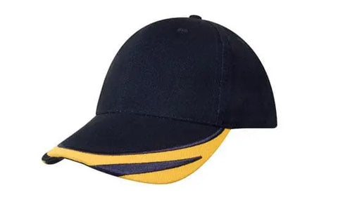 Headwear Bhc W/peak Trim & Fmbroidery Cap X12 - 4072 - Allsorts Workwear